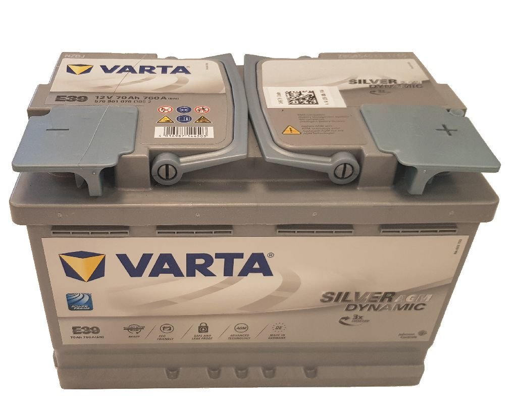 Akumuliatorius VARTA Silver Dynamic AGM E39, 70 Ah, 760 A, 190 x