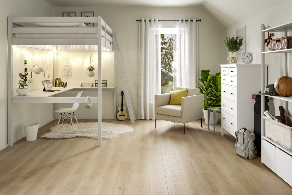 Laminatas NatureSense Aqua EL2113, smėlinio ąžuolo sp.,V4,click, 1292 x 193 x 8 mm,33/AC5-1