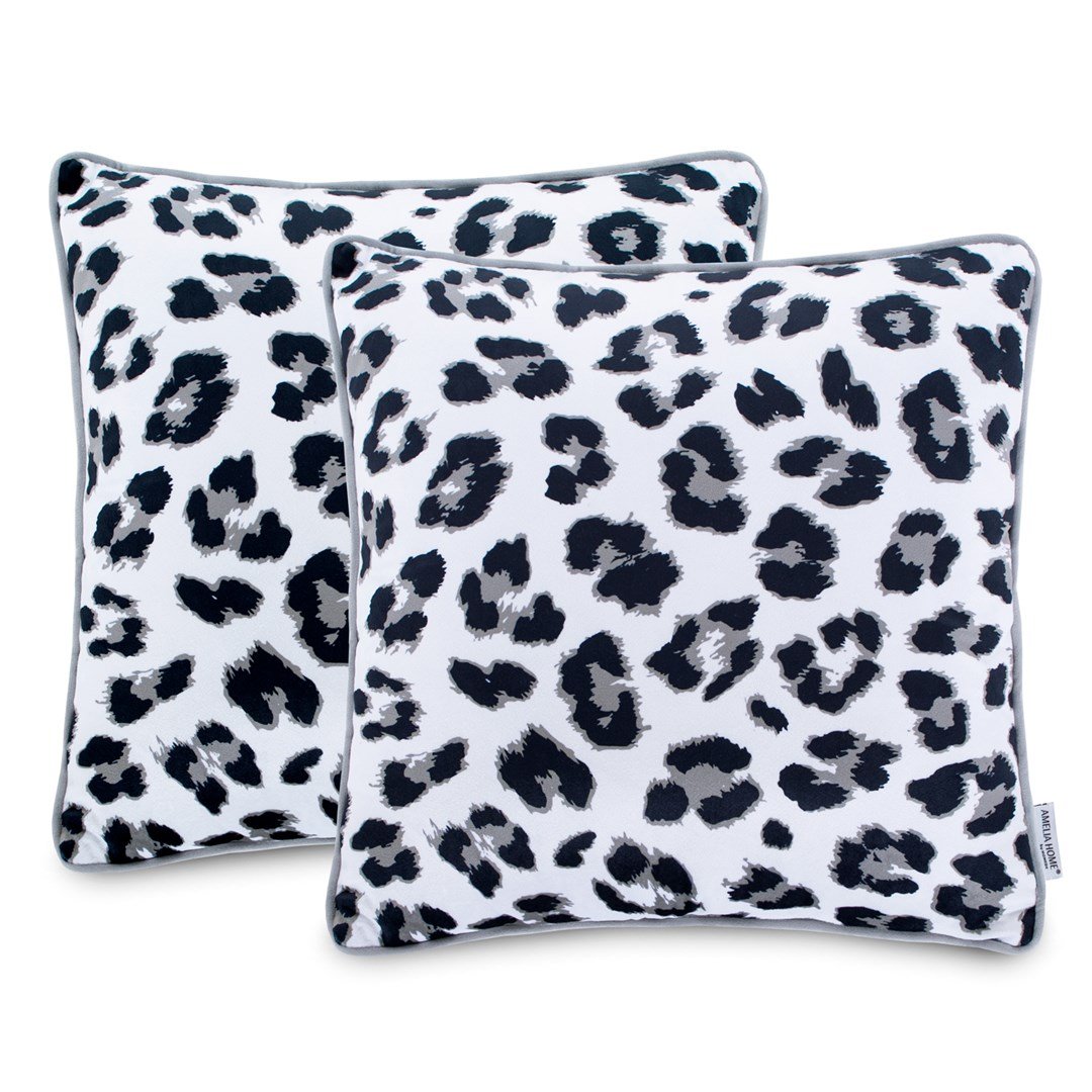 Dekoratyvinių pagalvėlių užvalkalai WILD Black,  2 vnt, 45x45 cm