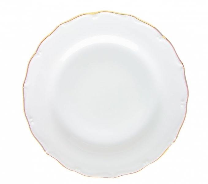 Porcelianinė pietų lėkštė BENEDIKT, baltos sp., ø 25 cm