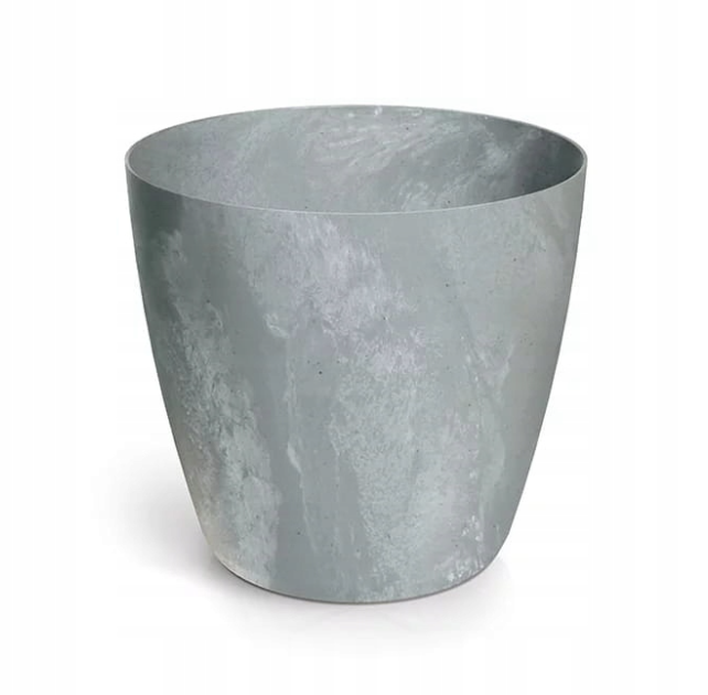 Plastikinis vazonas MATE BETON EFFECT, betono sp., 20 x 18 cm-0