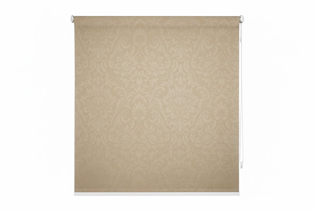Klasikinė ritininė užuolaida ORNAMENT AS5, smėlio sp., 120 x 170 cm, 100 % poliesteris-0