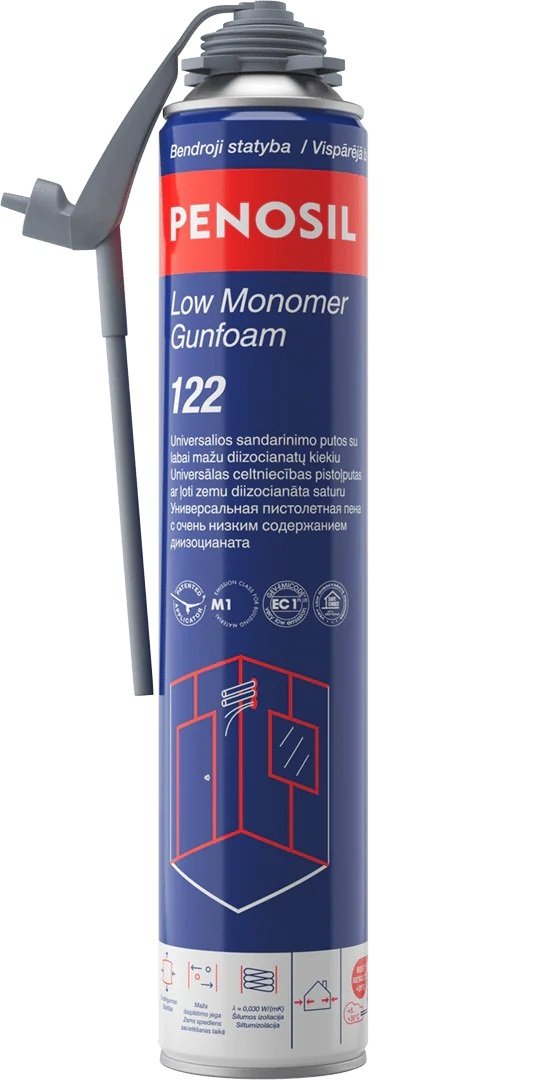Pistoletinės sandarinimo putos PENOSIL Low Monomer Gunfoam 122, 700 ml