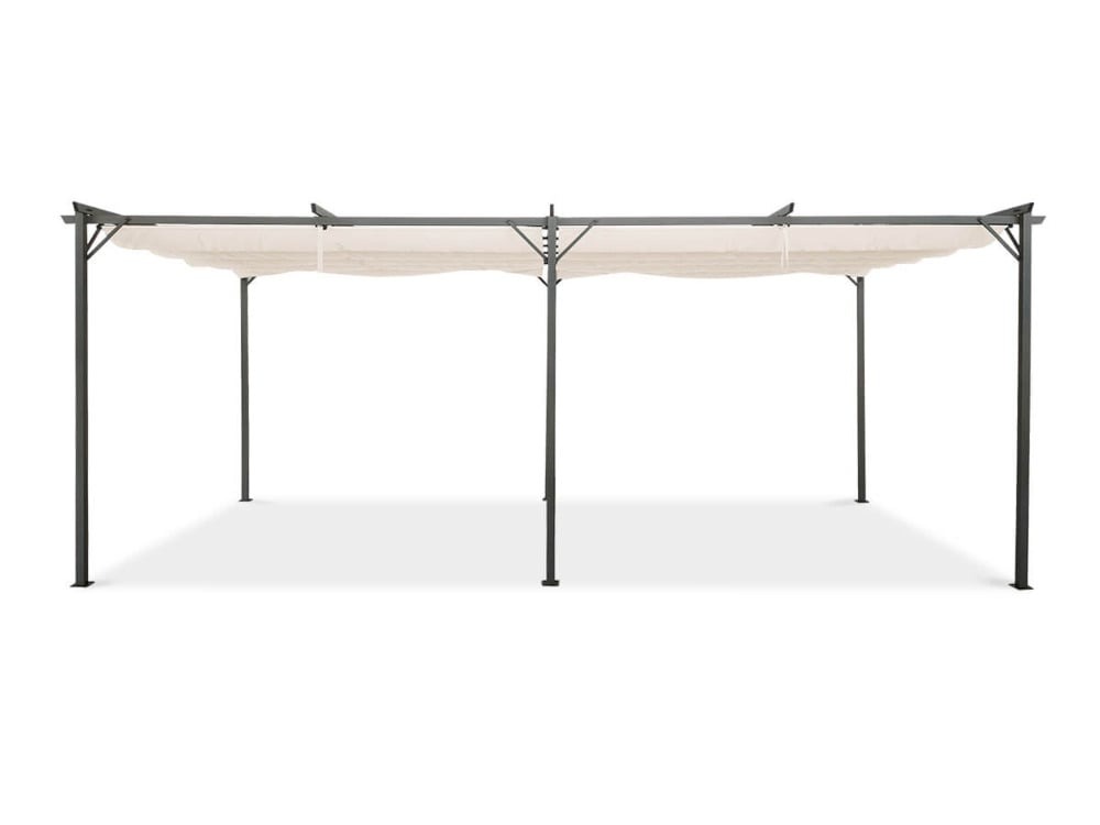 Pavėsinė Pergola SPRINT 300x600x228 cm, Anthracite/White-0