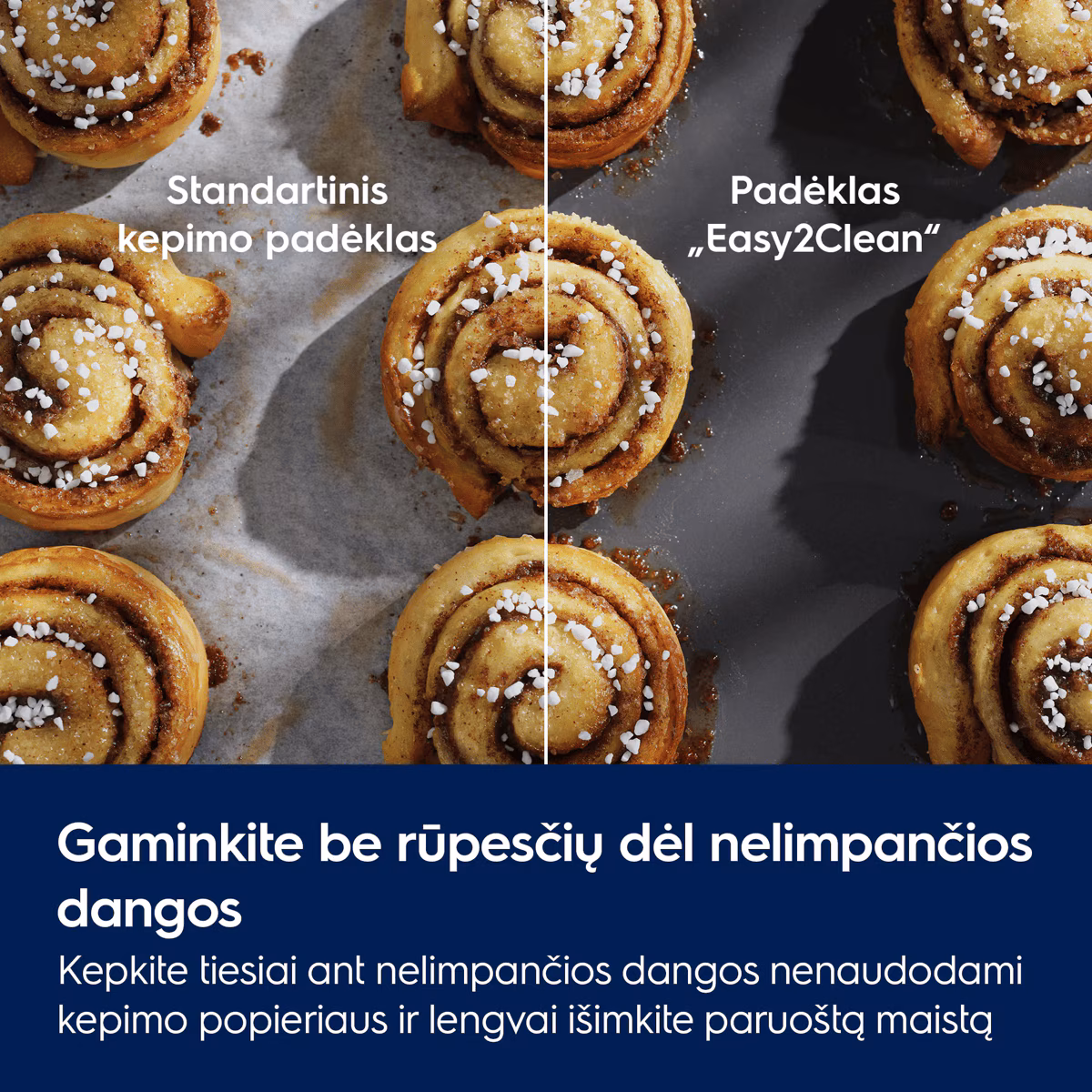 Apvali kepimo forma ELECTROLUX EASY2CLEAN, keramine nepridegančia danga, 28,5 cm - 5
