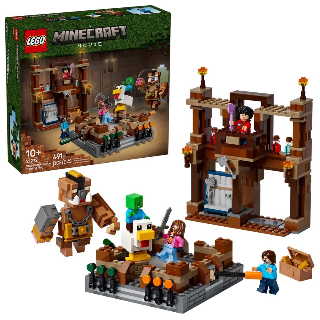 Konstruktorius LEGO Minecraft Woodland Mansion Fighting Ring - 1