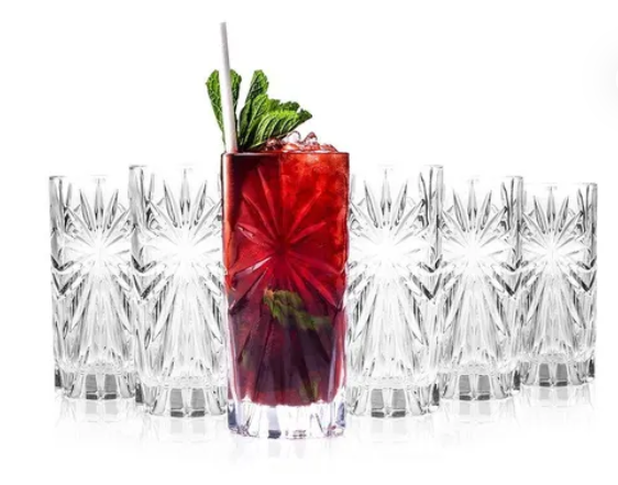 Krištolinės stiklinės RCR OASIS, 360 ml, 6 vnt-1