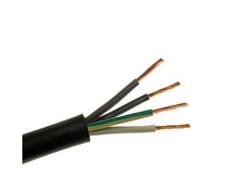 Instaliacinis kabelis H05RR-F (RWPK), 4 x 1,5 mm², gumuotas, 100 m-0