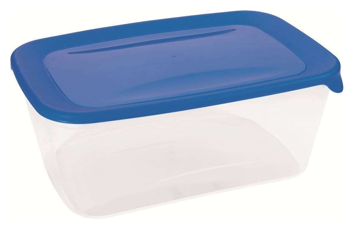 Maisto laikymo dėžutė CURVER FRESH&GO, mėlynu dangteliu, h10 x 26 x 17 cm, 3 L - 1