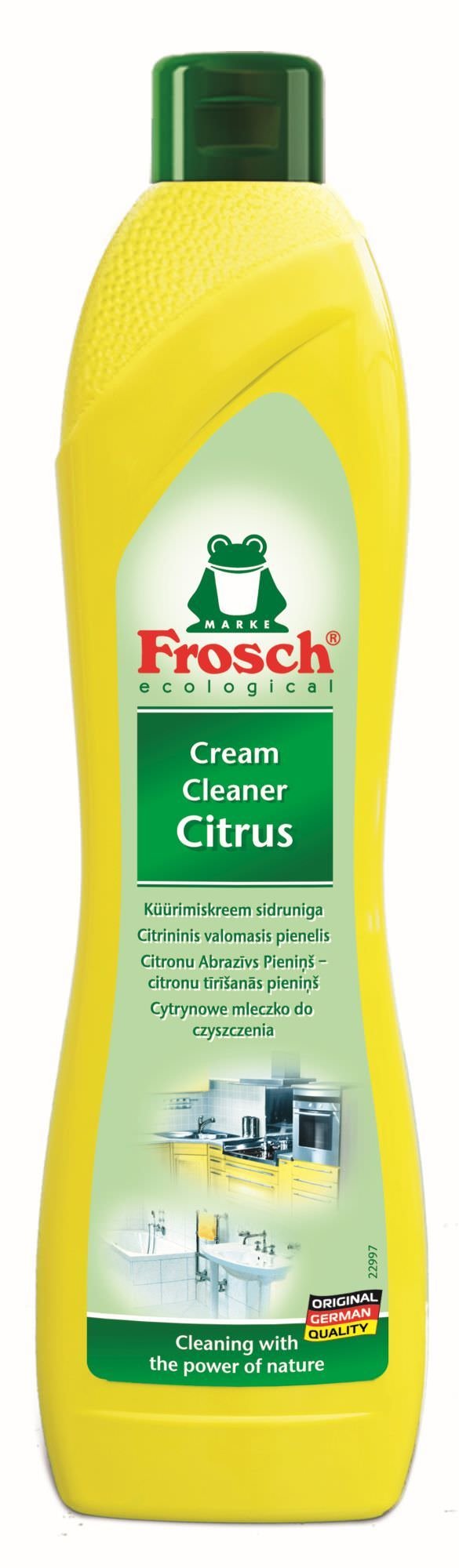 Valymo pienelis FROSCH Cream Cleaner, citrinų kvapo, 500 ml