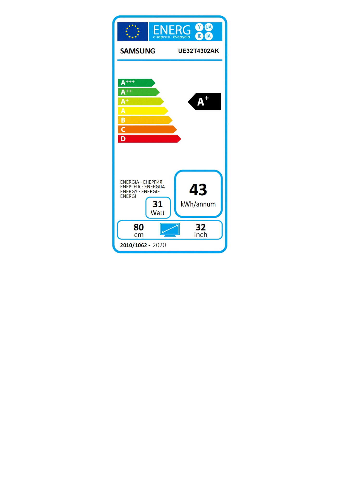 Televizorius SAMSUNG UE32T4302AKXXH - 5