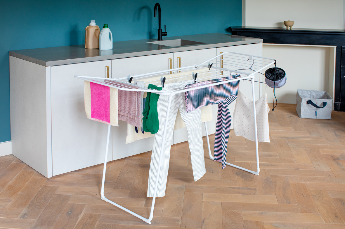 Skalbinių džiovykla BRABANTIA HangOn Too, baltos sp., 18 m - 6