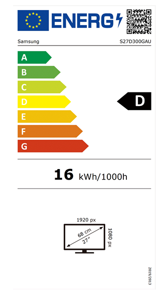 Monitorius Samsung LS27D300GAUXEN, 27", 5 ms - 8