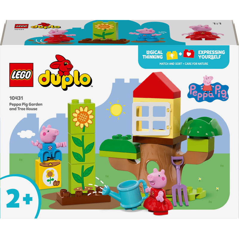 Konstruktorius LEGO DUPLO PEPPA PIG GARDEN AND TREE HOUSE-0