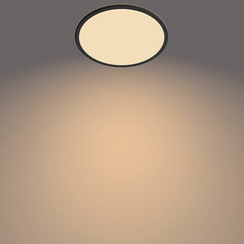 Paviršinis LED šviestuvas PHILIPS SUPERSLIM, IP44, 18 W, 2700 K, 1500 lm, dimer., juodos sp., Ø29 cm - 5
