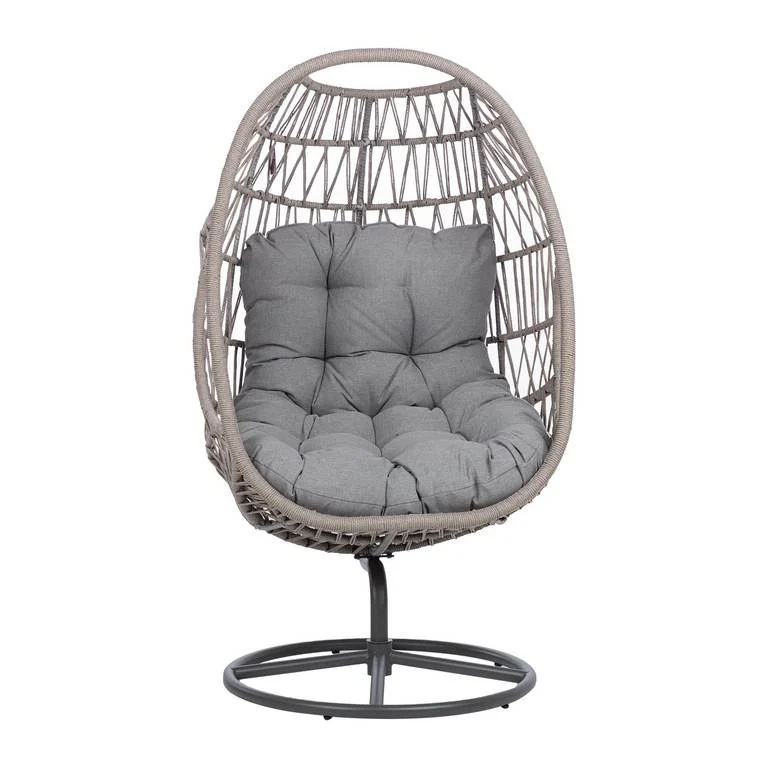 Lauko krėslas Home4you Cassia, pilka, 85 cm x 85 cm x 151 cm-1