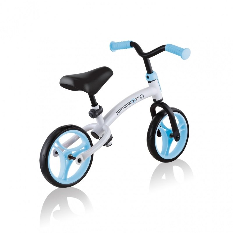 Balansinis dviratis Globber Go Bike Duo, baltas/šviesiai mėlynas, 8.5" - 2