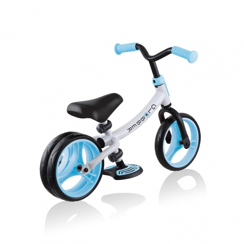 Balansinis dviratis Globber Go Bike Duo, baltas/šviesiai mėlynas, 8.5" - 3
