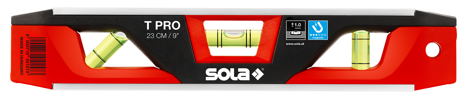 Gulsčiukas SOLA T Pro, 23 cm, 3 akutės, aliuminis/plastikinis korpusas - 1