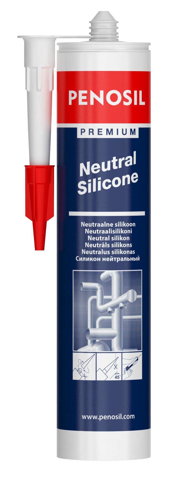 Neutralus silikoninis hermetikas PENOSIL STANDARD, bespalvis, 280 ml