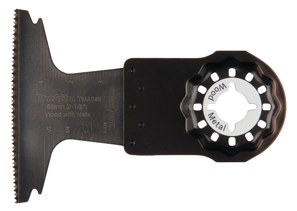 Daugiafunkcio įrankio pjovimo antgalis MAKITA TMA048, 65 mm, BIM, medienai, metalui, Starlock-0