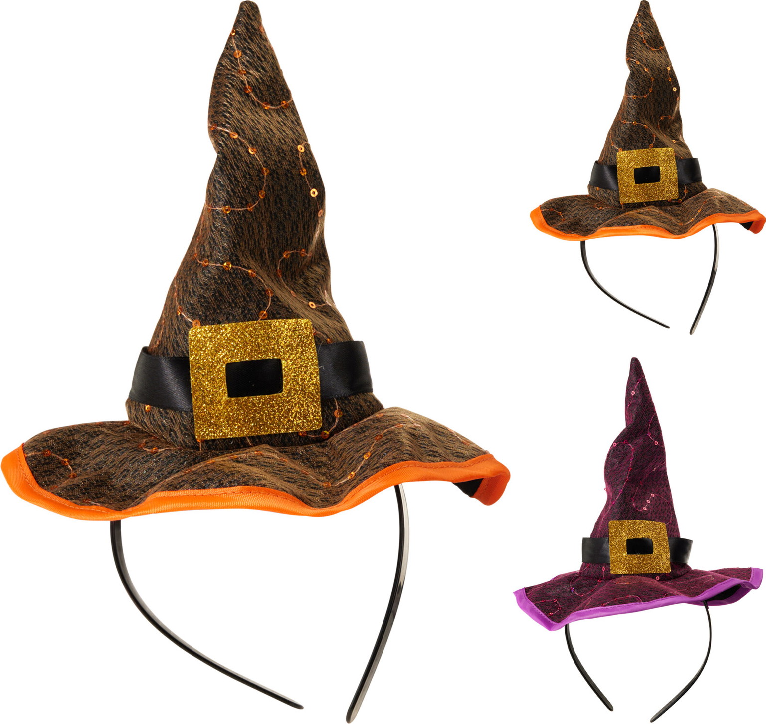 Dekoracija HALLOWEEN WITCH HAT, 2 rūšių, 1,4 x 20 x 28 cm-0