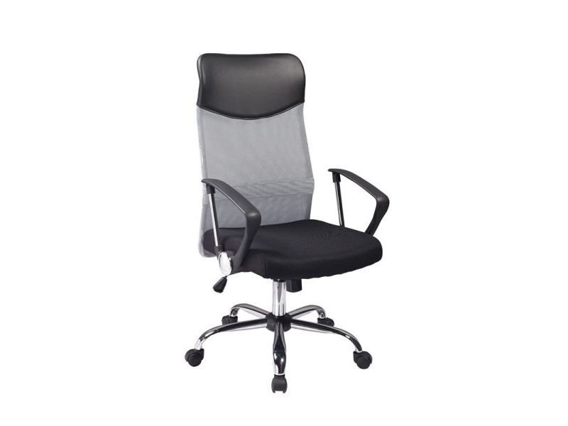 Biuro kėdė Q-025, pilka/juoda