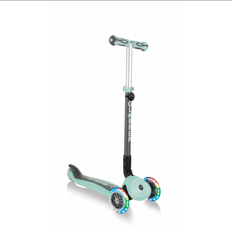 Paspirtukas GLOBBER Go Up Deluxe Lights, mėtinės spalvos - 5