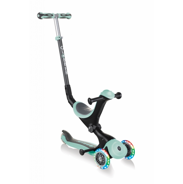 Paspirtukas GLOBBER Go Up Deluxe Lights, mėtinės spalvos-0
