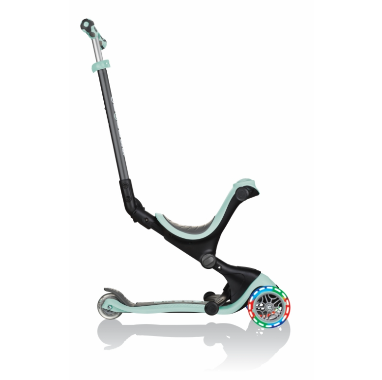 Paspirtukas GLOBBER Go Up Deluxe Lights, mėtinės spalvos-1