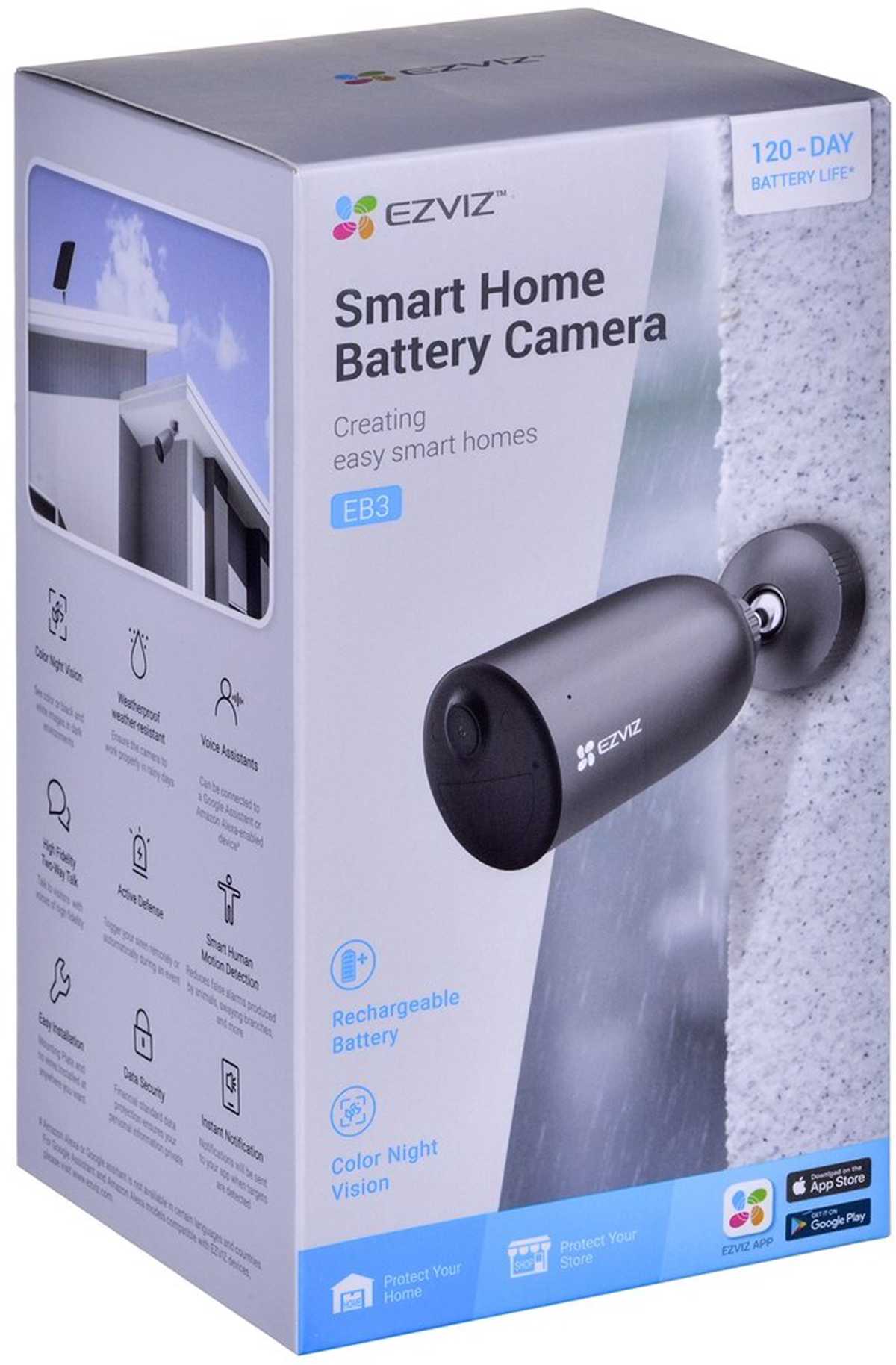 Išmanioji lauko stebėjimo kamera (3MP), EZVIZ CS-EB3, Wi-Fi - 3