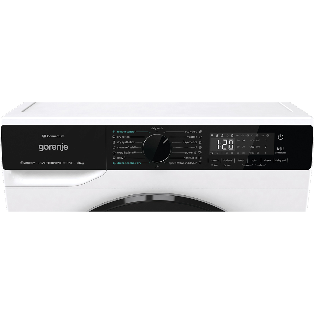 Skalbimo mašina - džiovyklė GORENJE WD2PA964ADW, 9/6 kg - 4