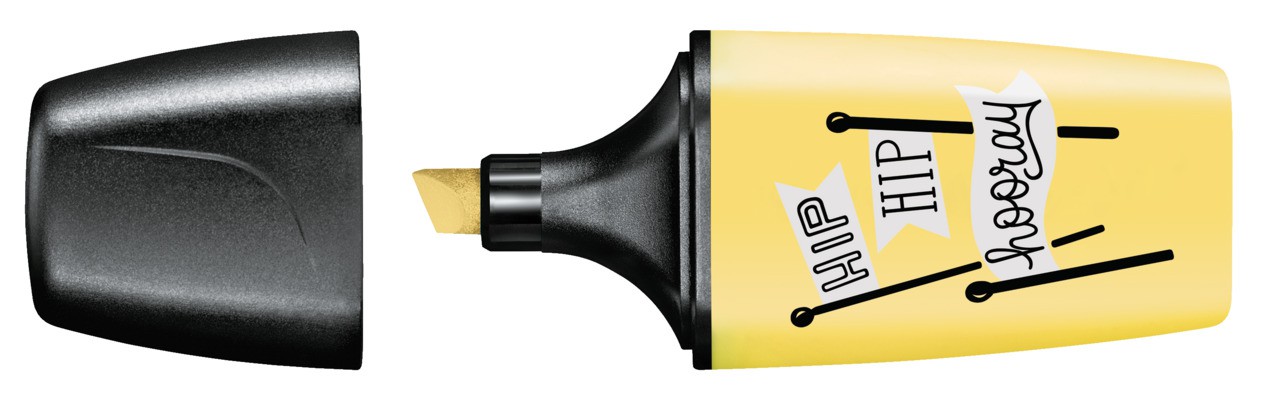 Teksto žymeklis BOSS MINI pastellove milky yellow, geltonas-1