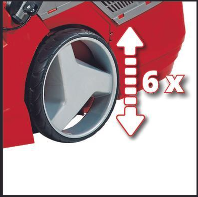 Akumuliatorinė vejapjovė EINHELL GE-CM 43 Li M Kit, 2 x 18 V, 2 x 4,0 Ah, 43 cm, 63 l-1