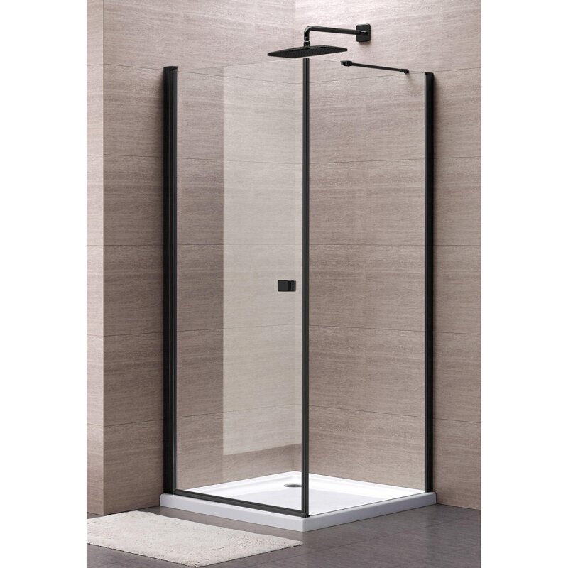 Dušo kabina MESINA Black DW 100x80-0