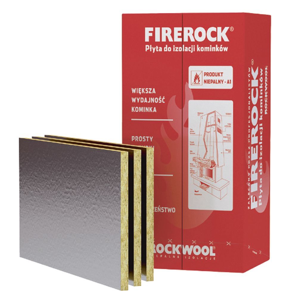 Akmens vata ROCKWOOL Firerock, 30 x 600 x 1000 mm-0