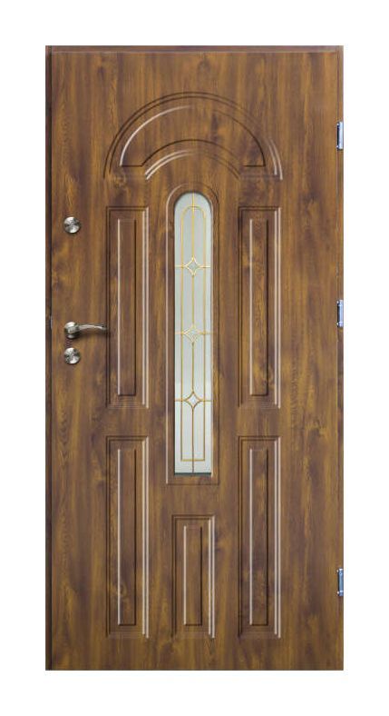 Lauko durys RADEX AZURRO II, auksinio ąžuolo sp., 900 x 2070 mm, dešinė-0