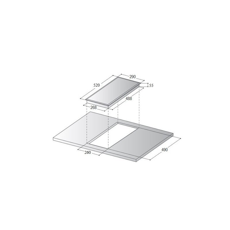 Elektrinė kaitlentė ALLENZI AITS352G3, domino, baltos spalvos - 3