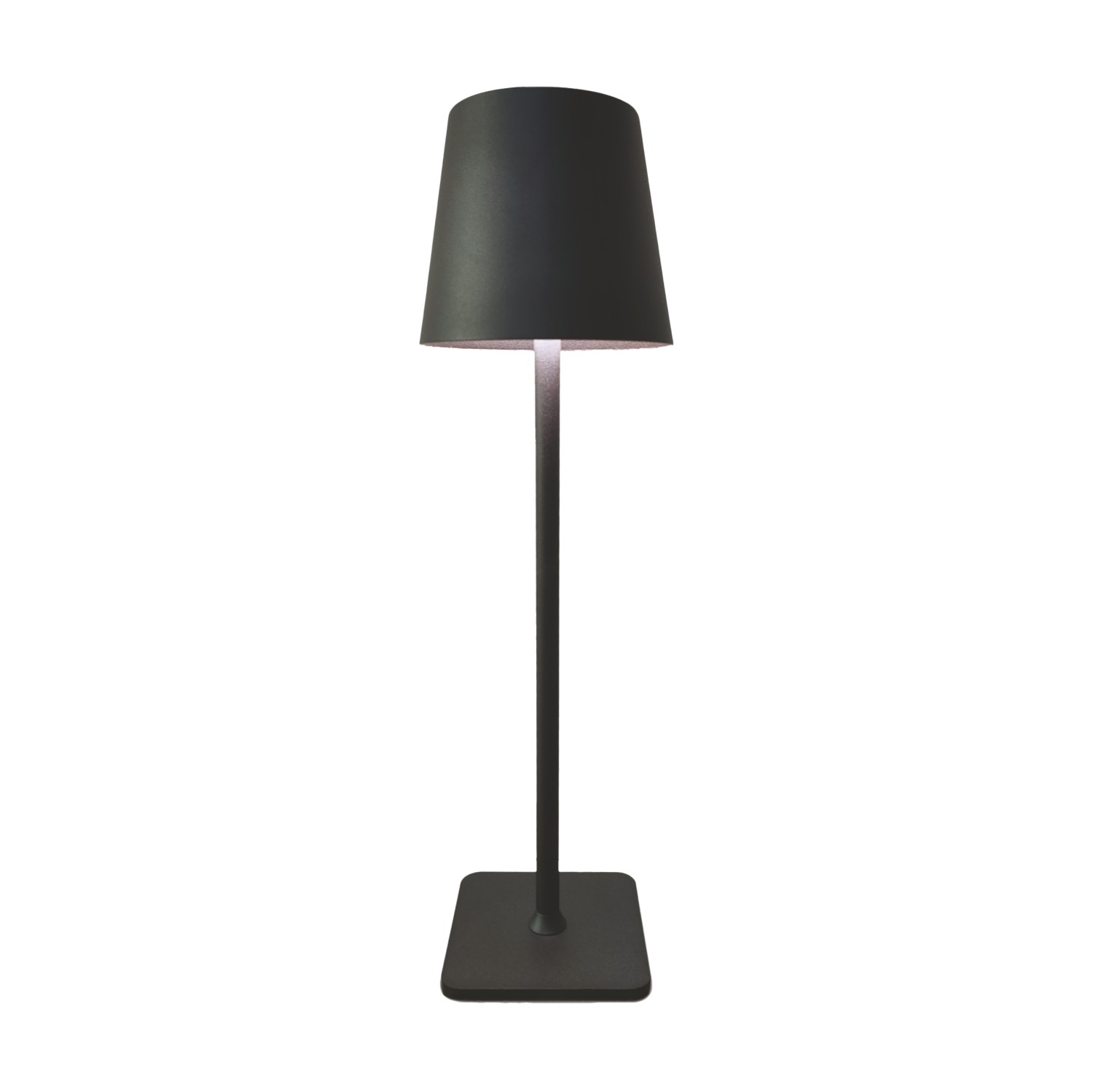 Įkraunamas stalinis šviestuvas HENSKE, USB, 3000-6000K,dim., juodos ar aukso sp., ø10x38cm-0