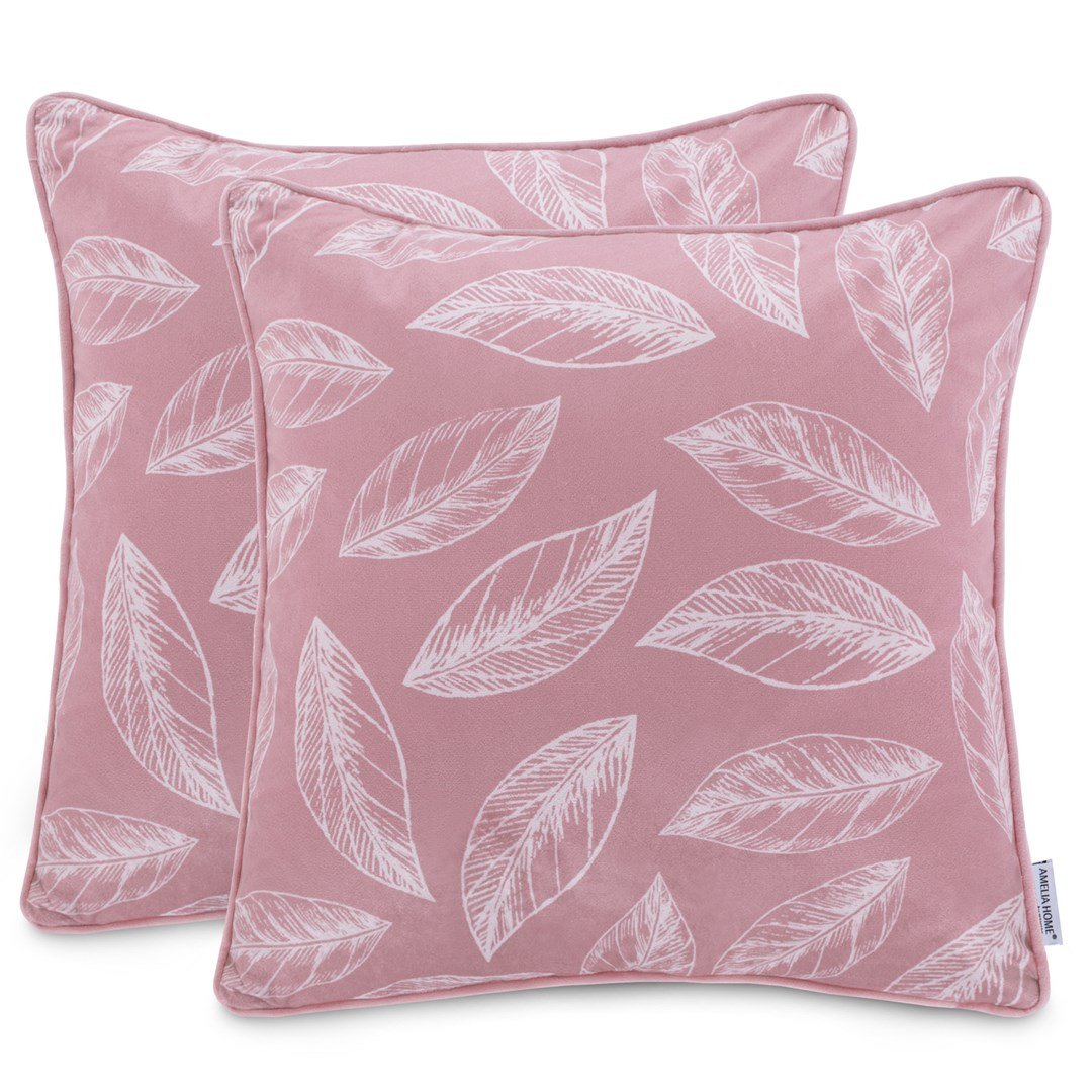 Dekoratyvinių pagalvėlių užvalkalai CALM pink, 2 vnt, 45x45 cm