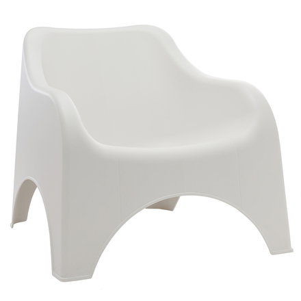 Plastikinė kėdė lauko NUVOLA, 79,5 x 81 x 76 cm, baltos sp.-0