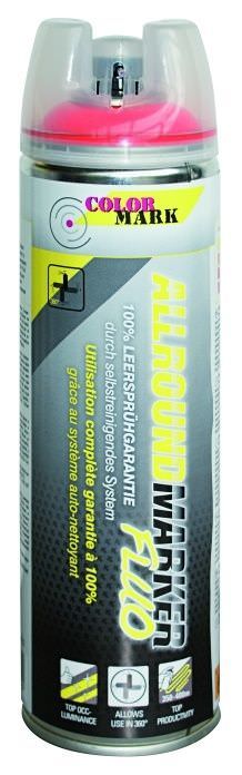 Purškiami markiravimo fluorescenciniai dažai COLORMARK ALLROUNDMARKER, rausvos sp., 500 ml-0