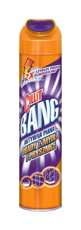 Vonios ir dušo valiklis CILLIT BANG Active Foam Soapscum, 600 ml-0