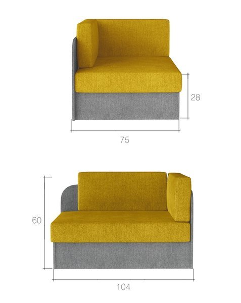 Sofa Rosa, pilka - 5
