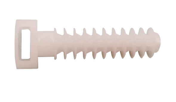 Kaištis su dirželio laikikliu BALTPLAST, Ø8x40mm/10 vnt., baltos sp.-0