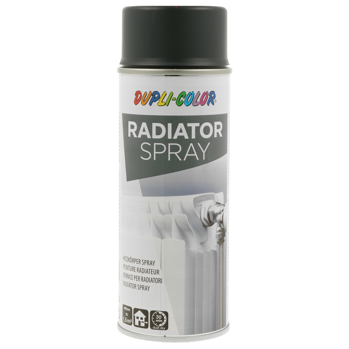 Radiatoriams dažai DUPLI COLOR RAL7016, atsparūs 1500C, antracito sp., 400 ml-0