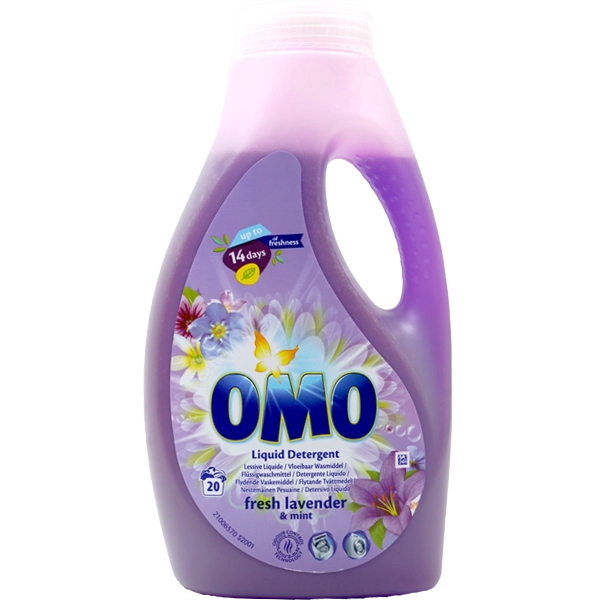 Universalus skystas skalbiklis OMO FRESH LAVENDER & MINT, 1 l