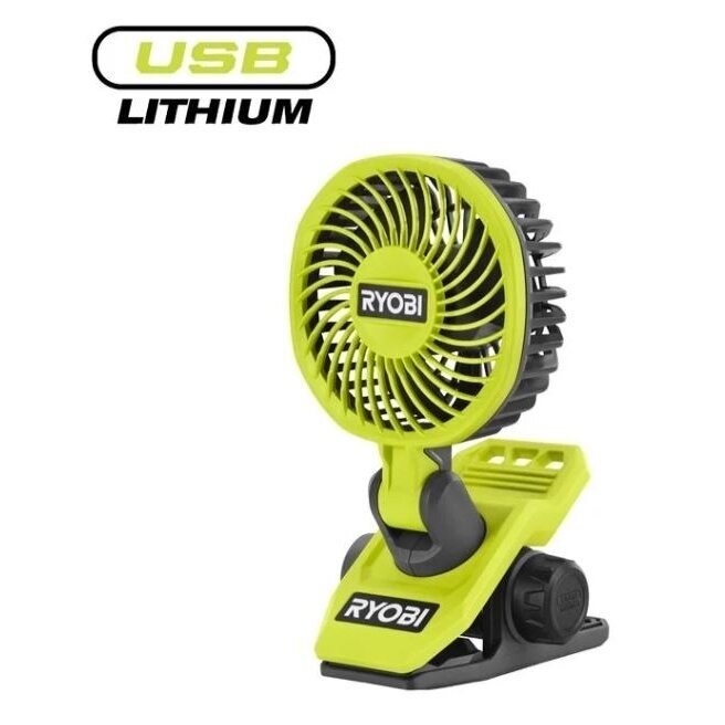 Prisegamas ventiliatorius RYOBI RCF4-0, 4 V (be akum. ir krov.) - 1