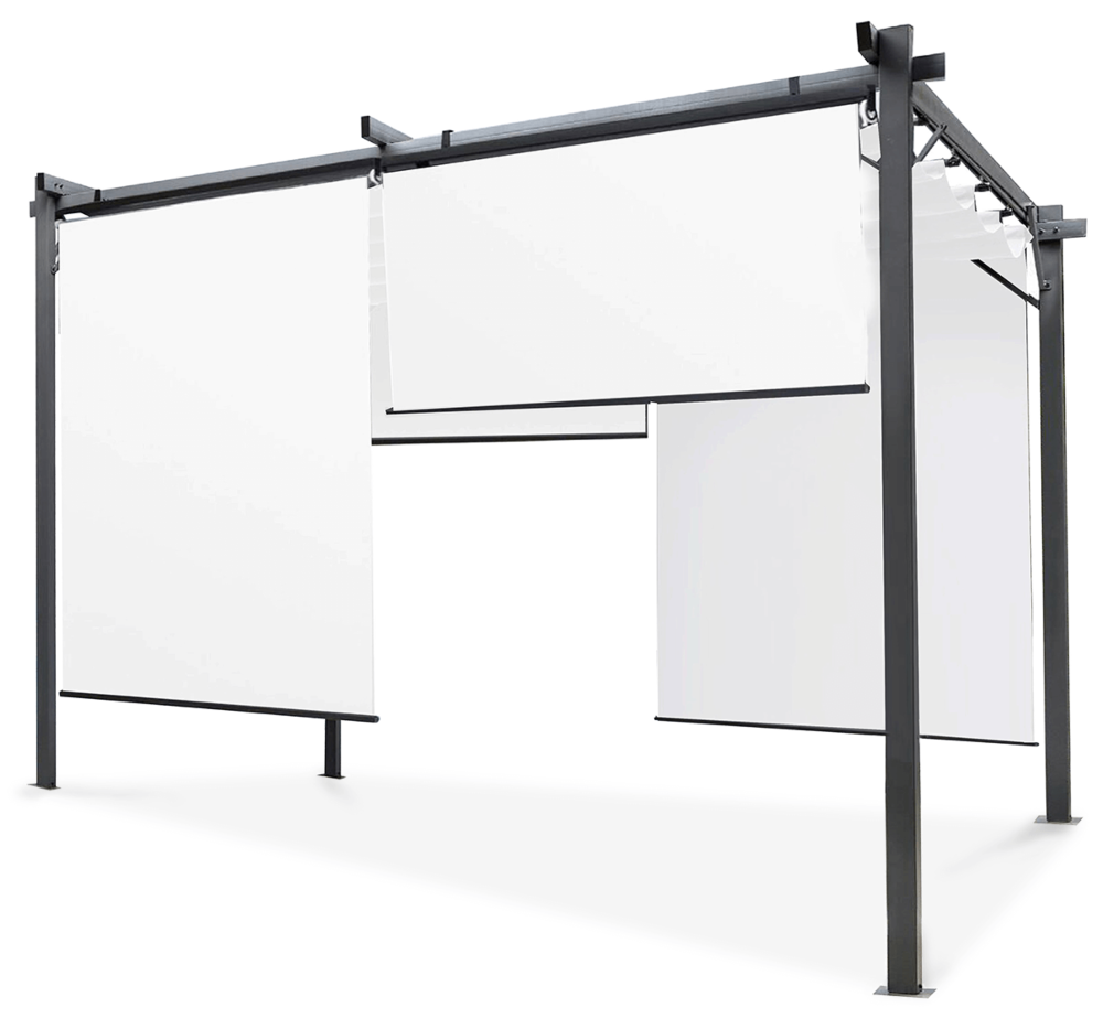 Pavėsinė Pergola SPRINT PLUS 290x395 cm, Anthracite/White - 4