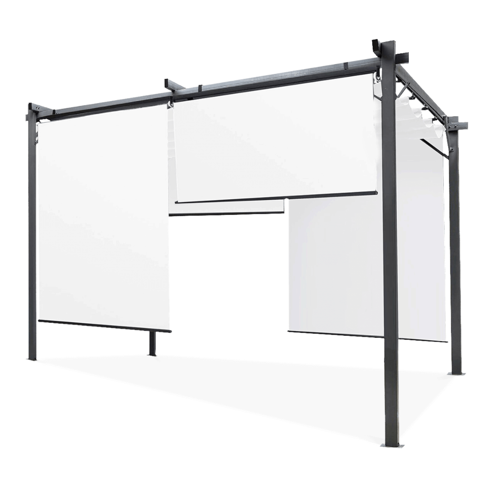 Pavėsinė Pergola SPRINT PLUS 290x395 cm, Anthracite/White - 5